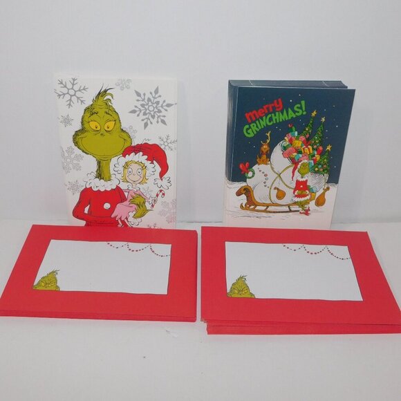 Hallmark Other - 32 Hallmark How the Grinch  Stole Christmas Holiday Cards & Envelopes Dr Seuss